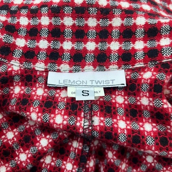 Lemon Twist Cropped Double-Breasted Raw-Hem Tweed Jacket N266-10 - Picture 3 of 6